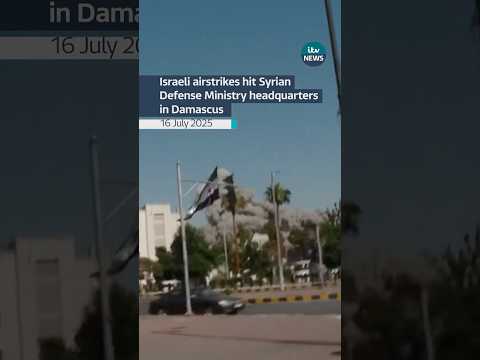 Israeli air strikes hit Syrian Defense Ministry headquarters in Damascus