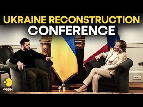 Italy's Meloni Hosts Ukraine Reconstruction Talks | World Leaders in Rome | Zelensky | WION LIVE