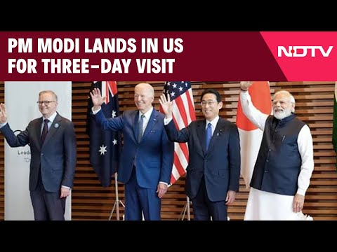 PM Modi In US | PM Modi Lands In US | PM Modi US Visit | Quad Summit | Joe Biden | Kamala Harris