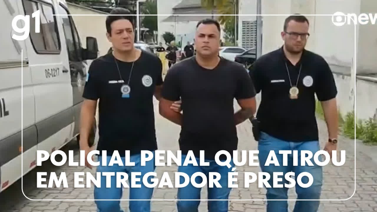 Policial penal que atirou em entregador vai passar por audiência no RJ