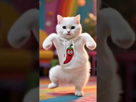 Kucing Putih Lucu Joget Cinta Merah Jambu #kucing #cat #kucingjoget #cintamerahjambu #fyp #fypシ