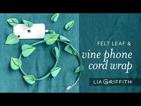 DIY Felt Pathos Vine Cord Cover