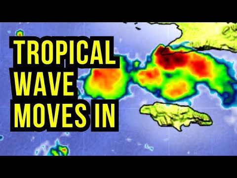 Tropical Wave nears Jamaica…