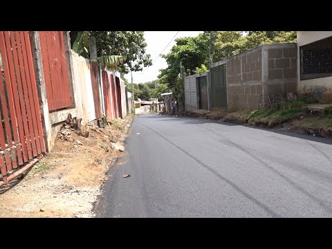 Supervisan proyecto de mejoramiento vial en el barrio Arges Sequeira