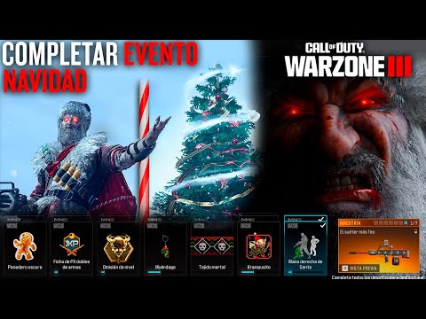 COMO COMPLETAR el NUEVO EVENTO de NAVIDAD en WARZONE 3 - TODOS los DESAFIOS de EXTERMINIO DE SANTA!