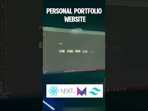 Portfolio Website with Next.js, Framer Motion, and Tailwind CSS #shorts #short #shortvideo