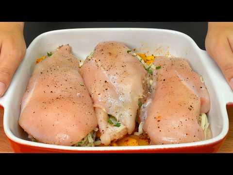A restaurant recipe! This is the most delicious chicken breast I've ever made.