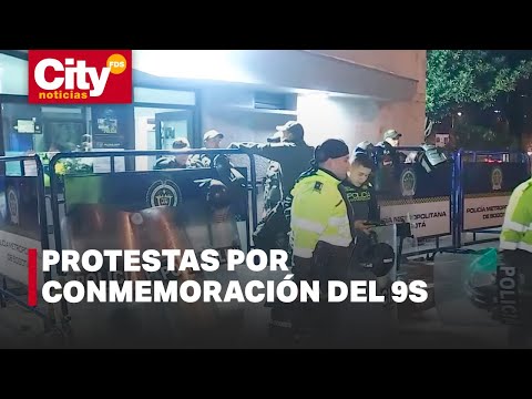 Noche de disturbios en Bogotá, sujetos atacaron dos CAI de la Policía en Suba | CityTv