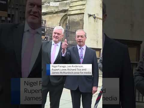 Reform UK MPs arrive at parliament