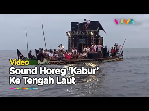 MEMBAGONGKAN! Tuai Kecaman di Darat, Sound Horeg Terjang Ombak Laut