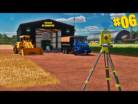 Grupo FbMasa #06 | Fiz a terraplanagem e construí um tratador de sementes | Farming simulator 22