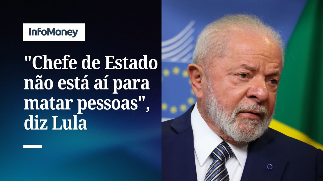 Chefe de Estado não está aí para matar pessoas diz Lula sobre Trump e o tráfico | InfoMoney News  TV Online Chefe de Estado não está aí para matar pessoas diz Lula sobre Trump e o tráfico | InfoMoney News