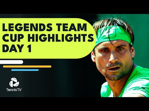 Ferrer vs Robredo; Nalbandian, Hewitt & Haas Feature | Legends Team Cup 2022 Day 1 Highlights