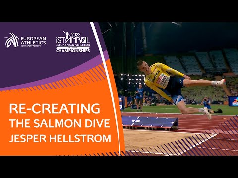 Jesper Hellstrom Re-creates The 'Salmon Dive' From Munich 2022 | Istanbul 2023