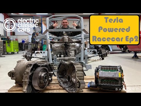 Tesla powered race car Ep2 - Motors are in.