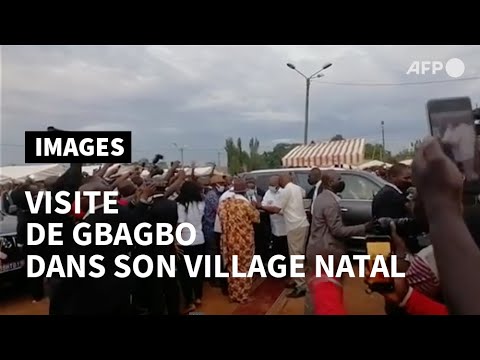 Côte d'Ivoire: accueil triomphal pour Laurent Gbagbo dans son village natal | AFP Images