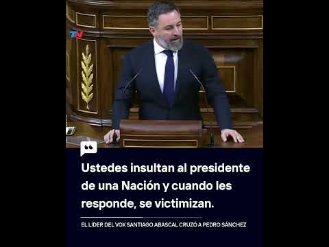 Santiago Abascal, líder de Vox, defendió a Milei en el Congreso español
