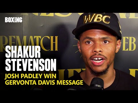 Shakur Stevenson Responds To Gervonta Davis Message