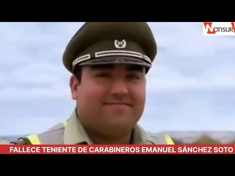 Fallece teniente de Carabineros Emanuel Sánchez Soto en Quinta Normal