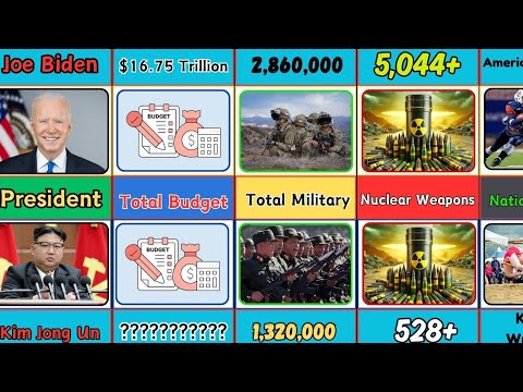 USA vs North Korea All Data Comparison || USA vs Nort Korea Which is the Powerful Nationa.