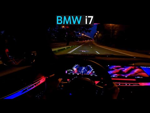 2023 BMW i7 NIGHT DRIVE & DEMO AMBIENT LIGHTING