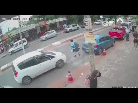 Atropellaron a una estudiante frente al colegio