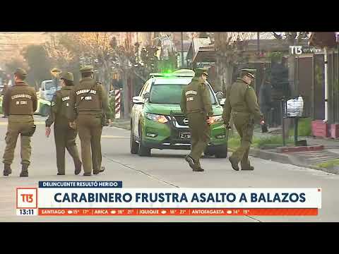 Carabinero frustró asalto a balazos en Puente Alto