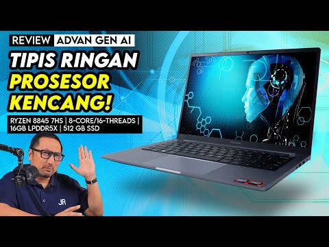 Tipis, Ringan dengan Prosesor Kencang! Review Advan AI-Gen