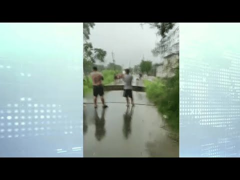 Puente colapsó en el sector Casas Viejas de Guayas