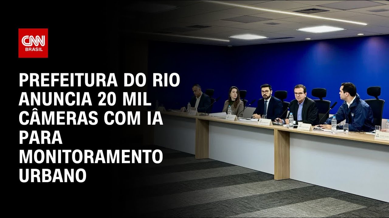 Rio de Janeiro terá 20 mil câmeras com IA para monitoramento urbano | CNN NOVO DIA