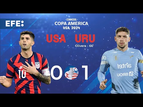 0-1. Uruguay gana, elimina a Estados Unidos y se clasifica a cuartos en espera de rival