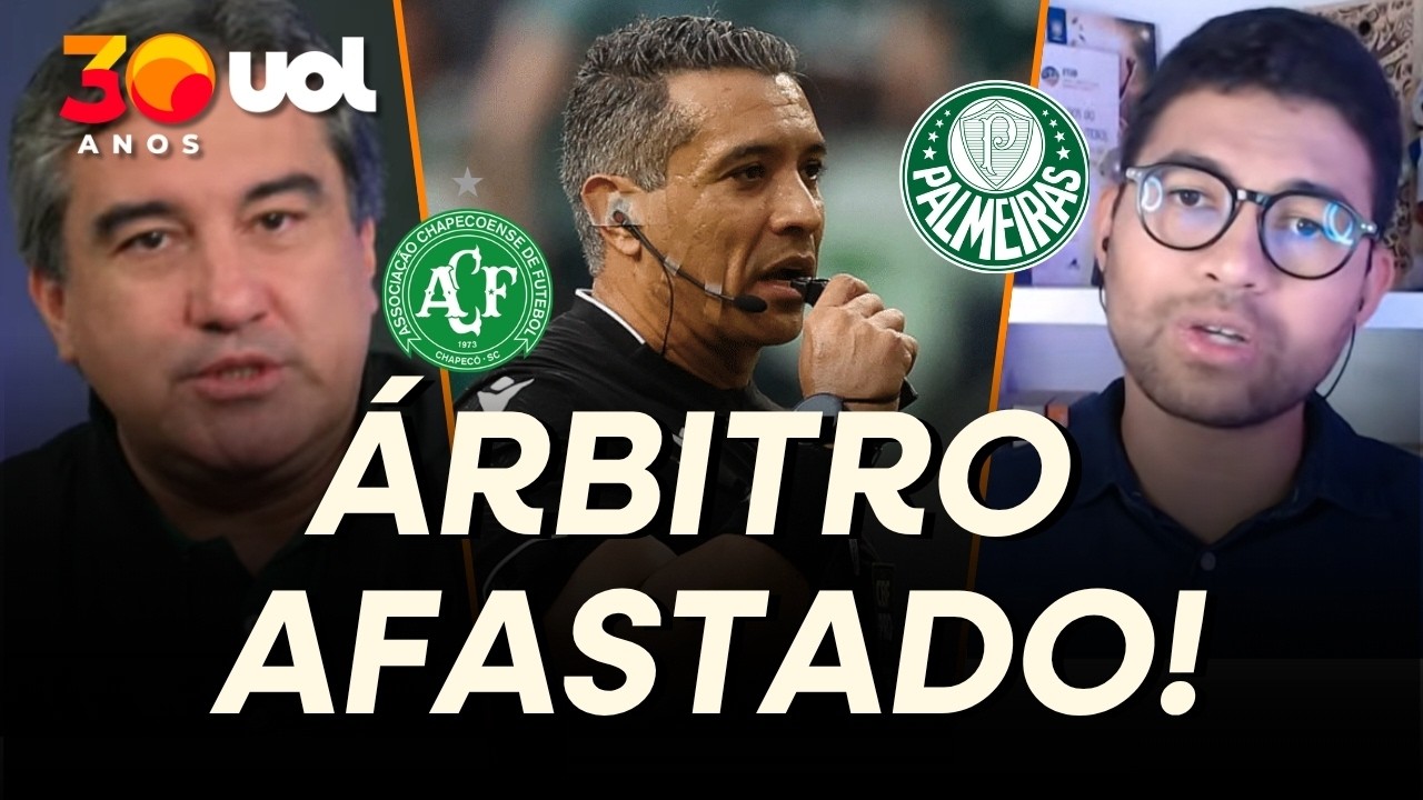 ÁRBITRO E VAR DE PALMEIRAS X CHAPECOENSE SÃO PUNIDOS E AFASTADOS PELA CBF