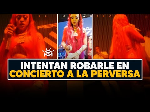 Intentan robarle en concierto a la perversa - MÓRY de Presidente estudios - El Bochinche