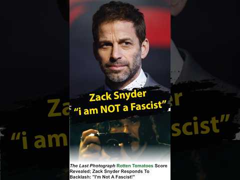 <strong>Zack</strong> <strong>Snyder</strong> says he is NOT a Fascist