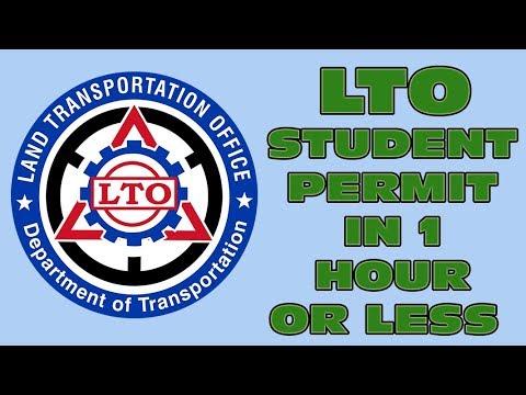 LTO Student Permit in Less Than 1 HOUR (2019)