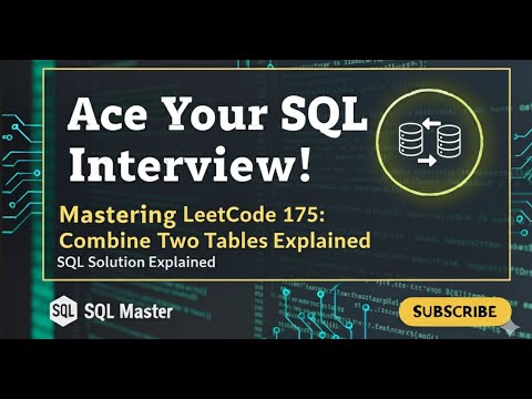 Leetcode # 175 - Combine Two Tables (PostgreSQL)