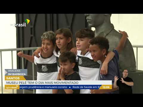 SP | Fãs homenageiam Pelé em Santos
