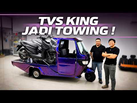 BIKIN TOWING MOTOR RODA 3 PAKAI TVS KING!