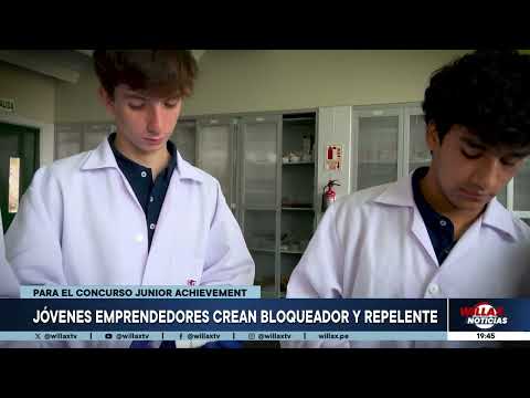 Willax Noticias - OCT 01 - JÓVENES EMPRENDEDORES CREAN BLOQUEADOR Y REPELENTE | Willax