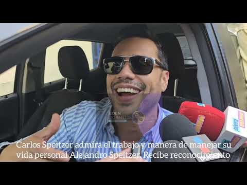 Carlos Speitzer admira el trabajo y manera de manejar su vida personal Alejandro Speitzer.