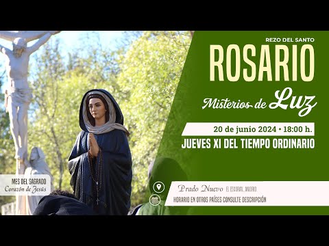 SANTO ROSARIO de hoy jueves (Misterios Luminosos) en DIRECTO desde PRADO NUEVO a las 18:00 h.