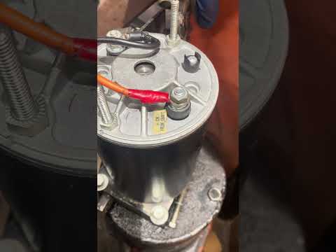 Electrak Forklift motor test spin at 6V