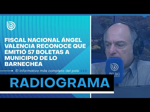 Fiscal Nacional Ángel Valencia reconoce que emitió 57 boletas a municipio de Lo Barnechea