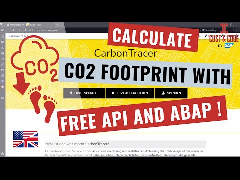 Use CarbonTracer API with SAP ABAP – Calculate routes and CO2 consumption  [english]