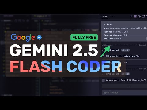 Gemini 2.5 Flash (Free API) + Cline & RooCode : This FULLY FREE AI Coder is INSANE!