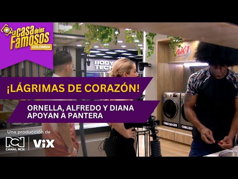 Diana, Alfredo y Ornella consuelan a Pantera tras llorar | La casa de los famosos Colombia