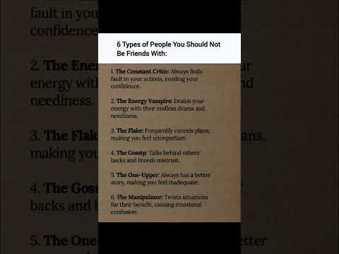 "6 Types of People Who Drain Your Energy — Avoid Them"