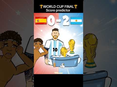 Score predictor! World Cup Final - Spain vs Argentina #worldcup #messi #yamal