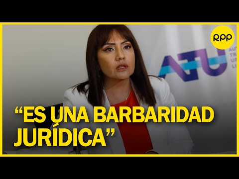 María Jara se pronunció por ley que modifica consejo directivo de la ATU
