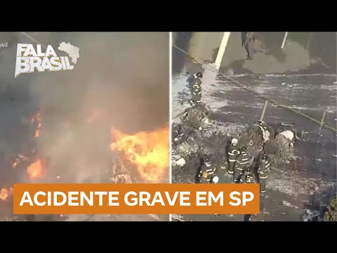 Veja os destroços do avião que caiu na zona oeste de SP